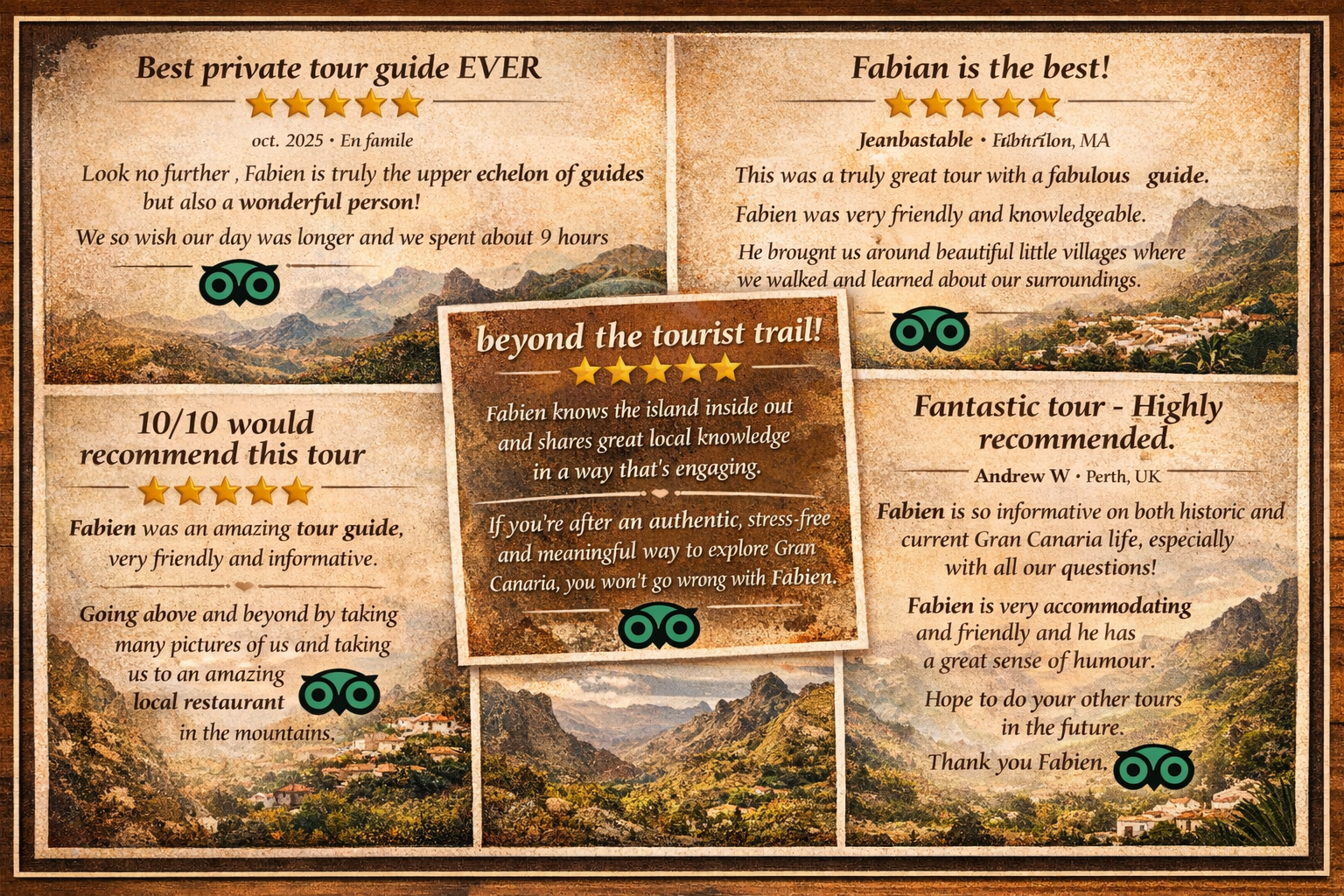 Client Testimonials Gran Canaria Taylored Tours